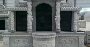长沙 芝麻灰高档墓碑，土墓，可定制