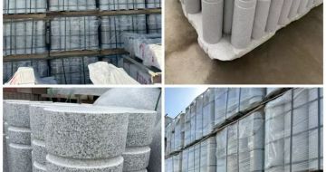 长沙 芝麻白花岗岩挡车柱、隔离柱多少钱