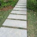 长沙 芝麻黑小区踏步、汀步石铺装效果