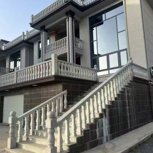 长沙 芝麻白别墅阳台栏杆，楼梯栏杆