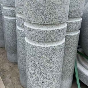 长沙 芝麻白花岗岩挡车柱、隔离柱多少钱