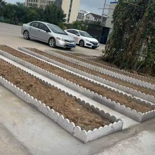 长沙 花边石、花围石、花园石安装效果