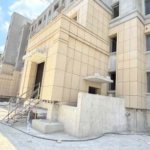 长沙 黄金麻干挂，工地实拍