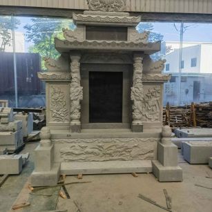 长沙 芝麻灰高档墓碑、土墓，一套也支持定做
