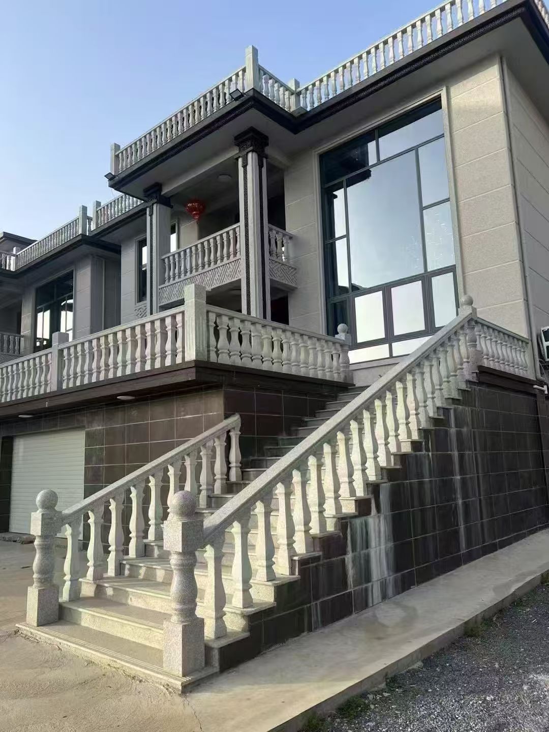 长沙 芝麻白别墅阳台栏杆，楼梯栏杆