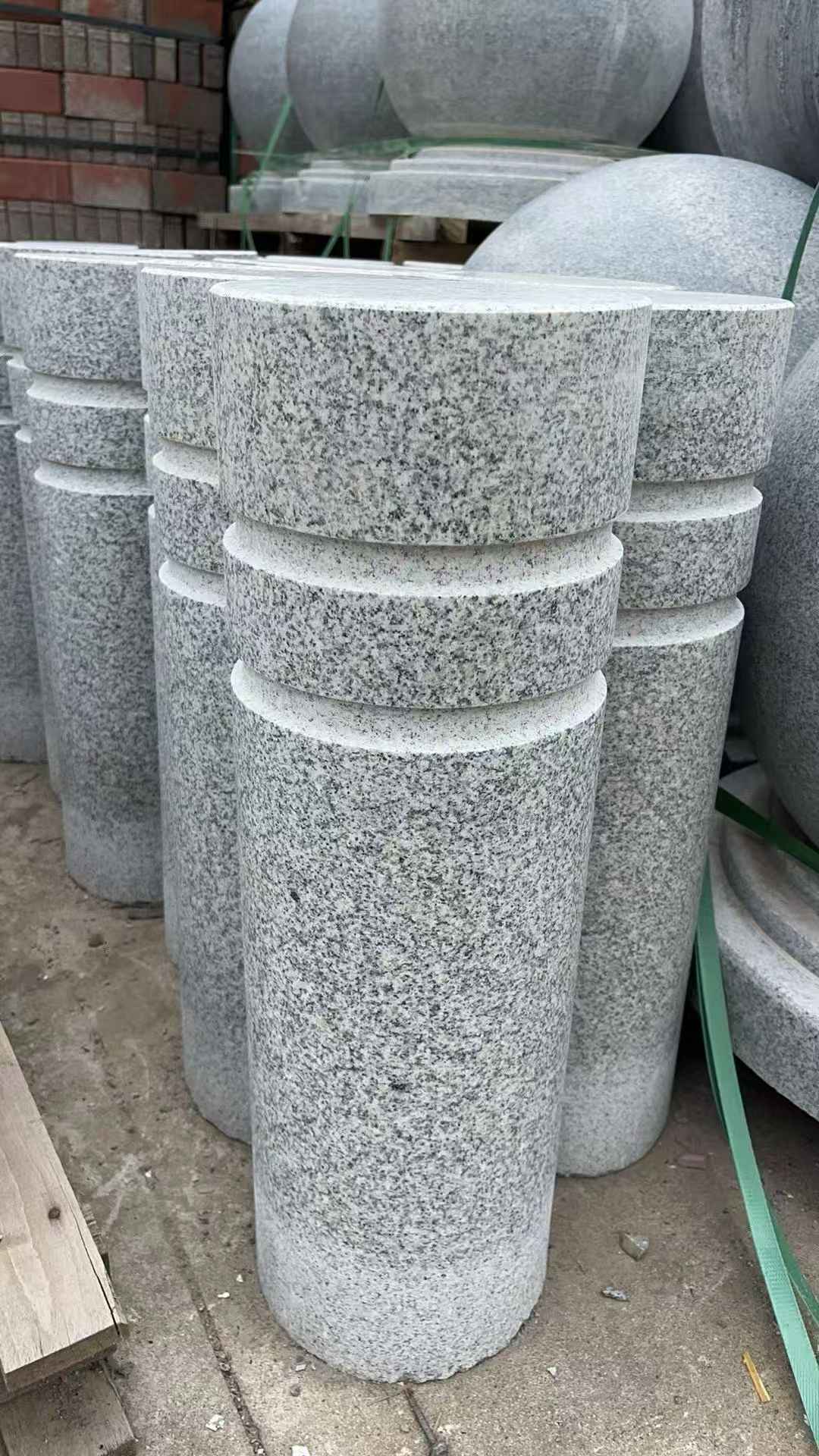 长沙 芝麻白花岗岩挡车柱、隔离柱多少钱