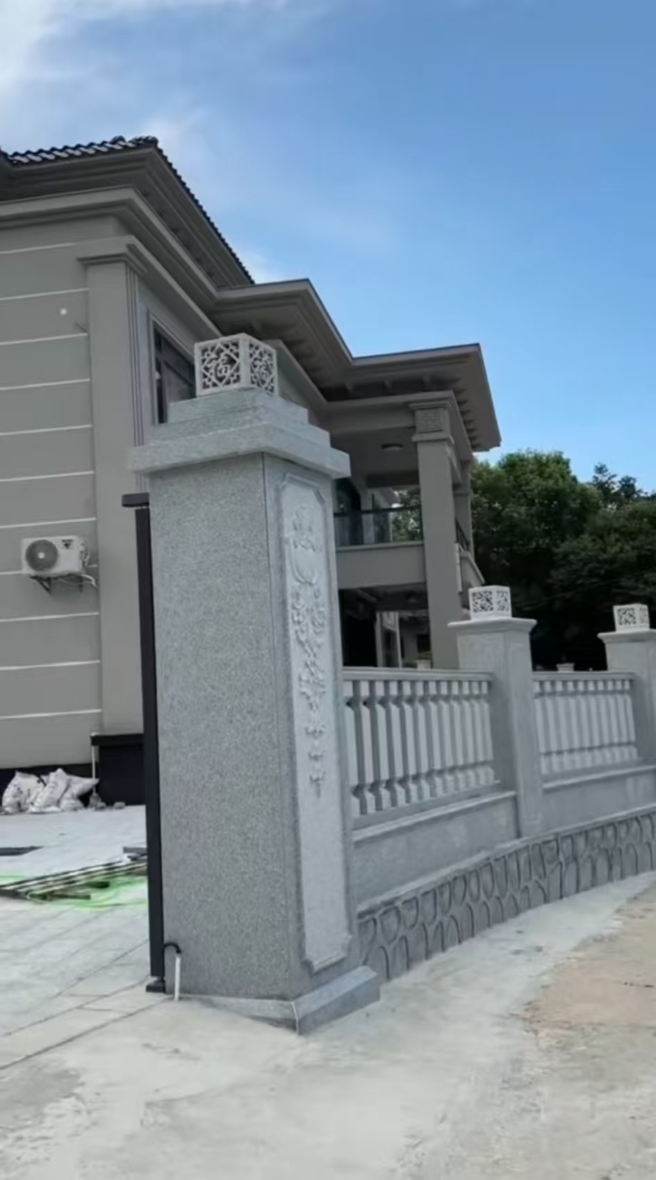 长沙 芝麻白别墅围墙栏杆，私人订制