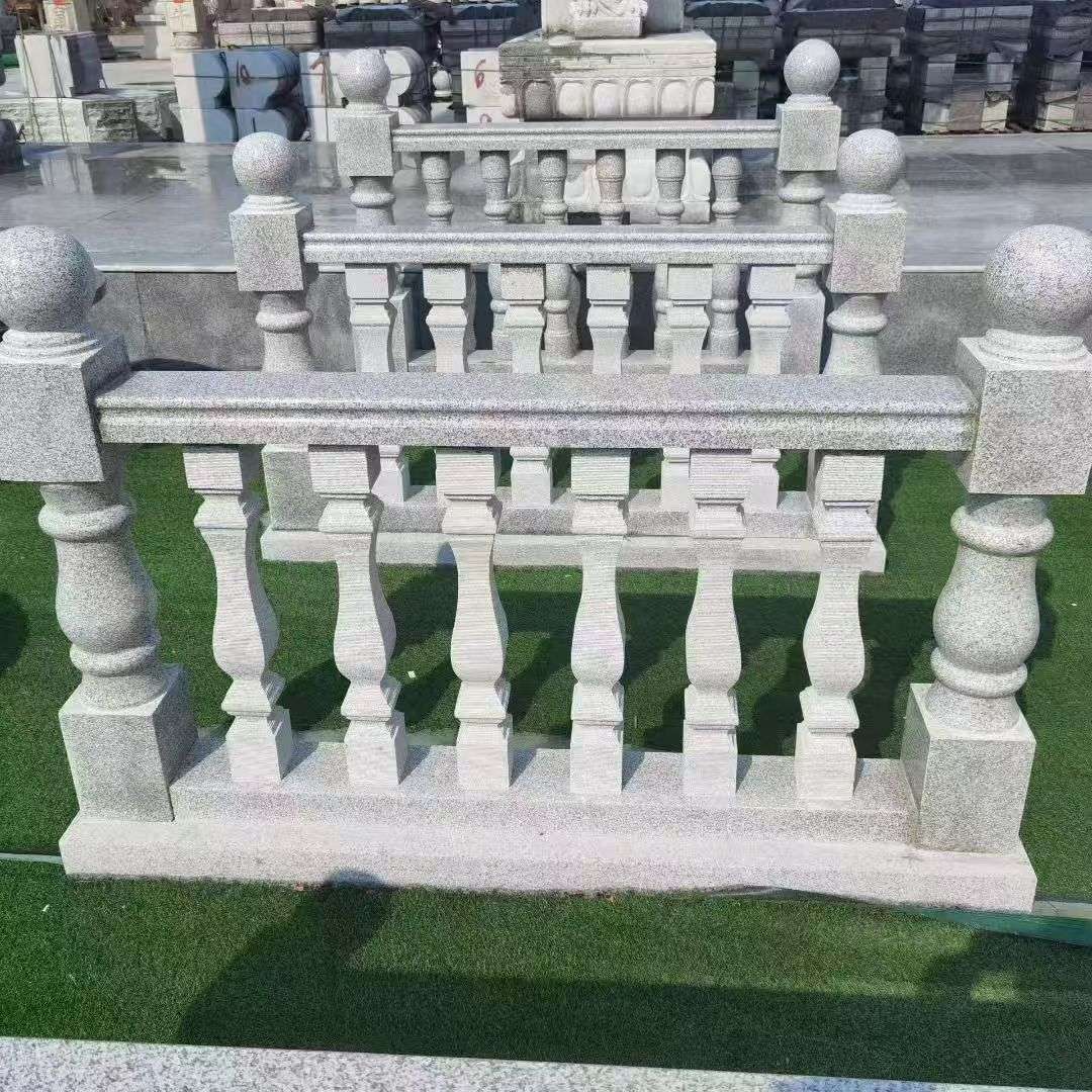 长沙 别墅石材栏杆特写